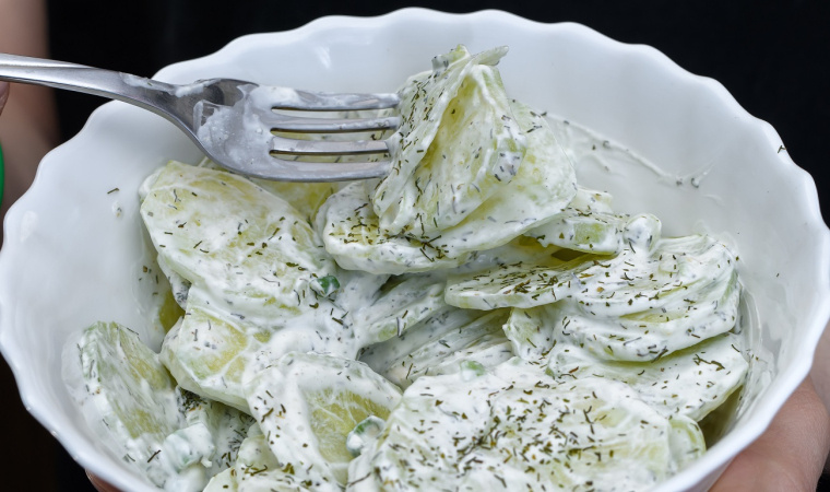 mizeria z porem przepis