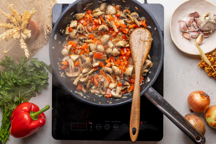 gulasz z boczniaków krok 3