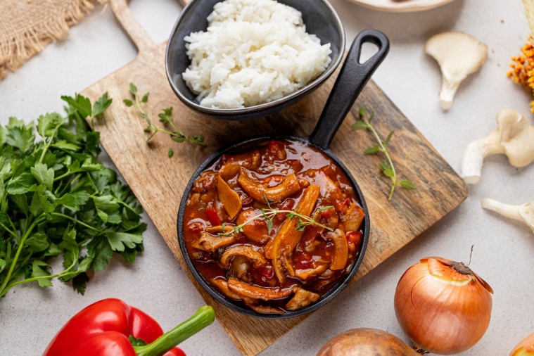 gulasz z boczniaków gotowe danie