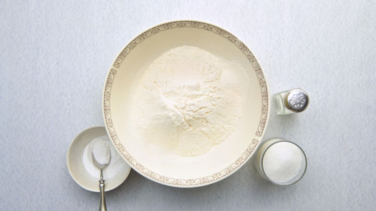 ciasto z czereśniami - suche składniki