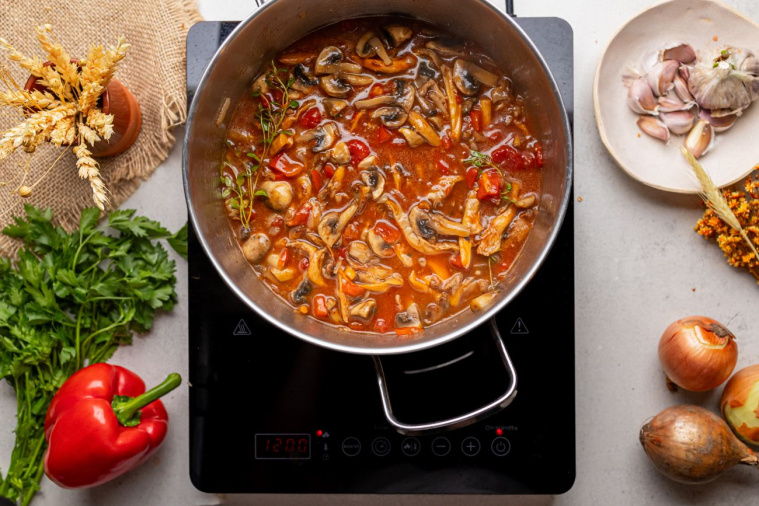 gulasz z boczniaków krok 5