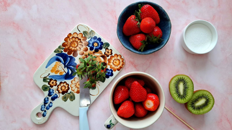 tanghulu szklane owoce - krok 1