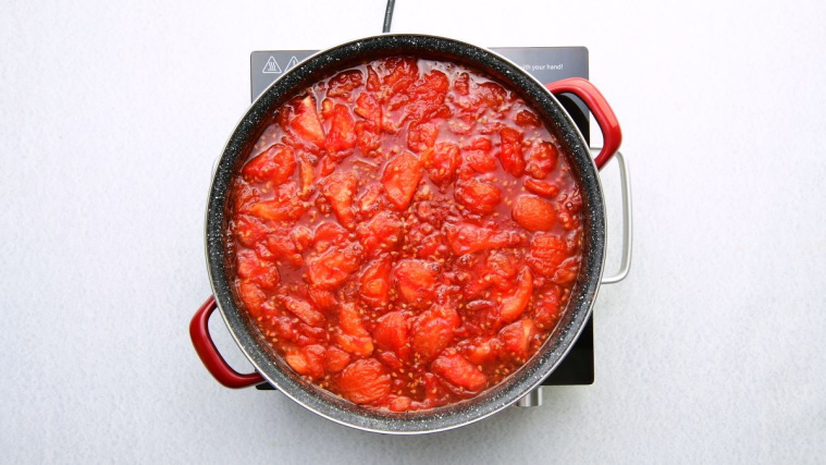 dżem z pomidorów - smażenie