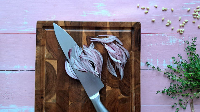 sałatka z grillowanymi morelami - krok 5