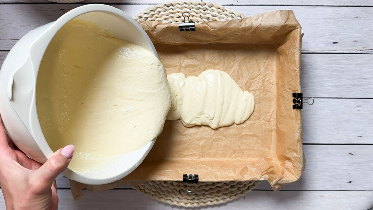 ciasto Calineczka - masa serowa