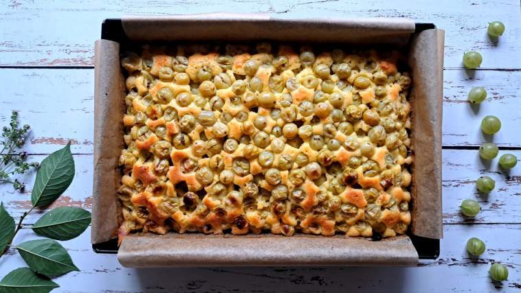 szybkie ciasto z agrestem - krok 7