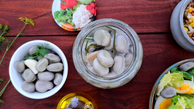 kiszony bób - krok 7