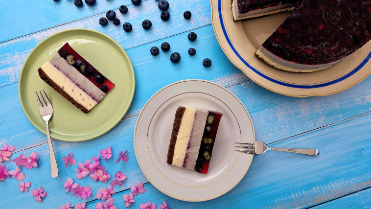 sernik na zimno z borówkami - krok 9