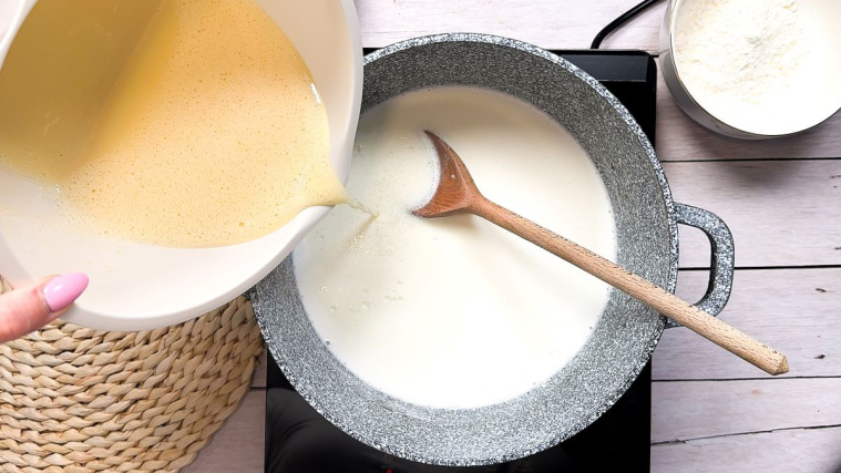 ciasto monte - przygotowanie kremu śmietankowego