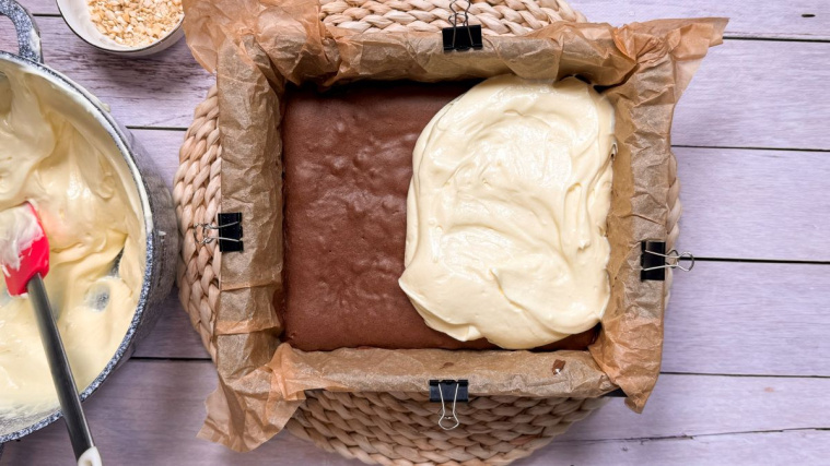 ciasto monte - krem śmietankowy na biszkopcie