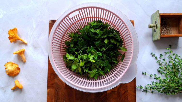 makaron z kurkami i boczkiem - krok 3