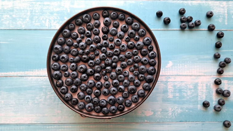 sernik na zimno z borówkami - krok 7