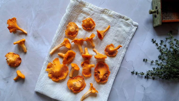 makaron z kurkami i boczkiem - krok 1