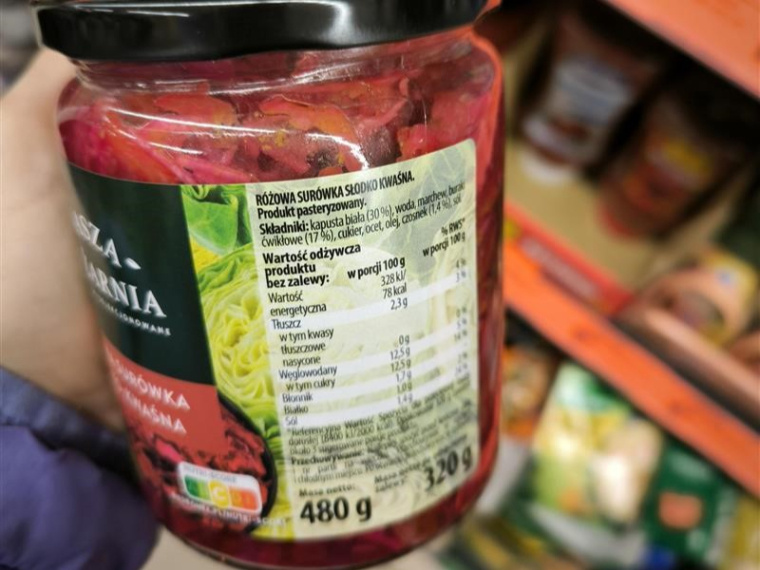 surówka Biedronka tył