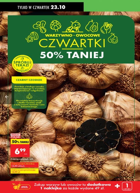 czarny czosnek Biedronka