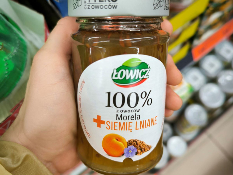 dżem morelowy z siemieniem