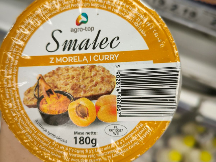 smalec z morelą i curry