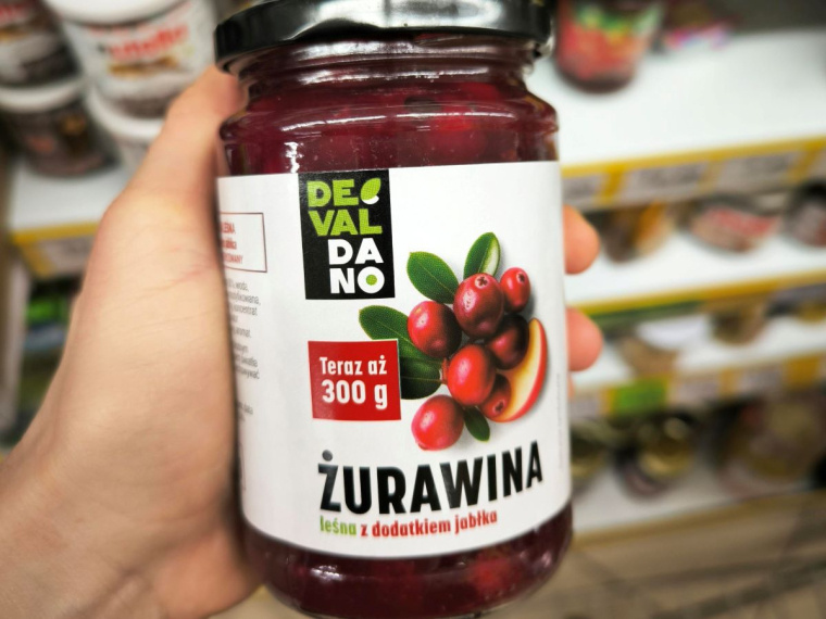 żurawina z jabłkiem z Dino