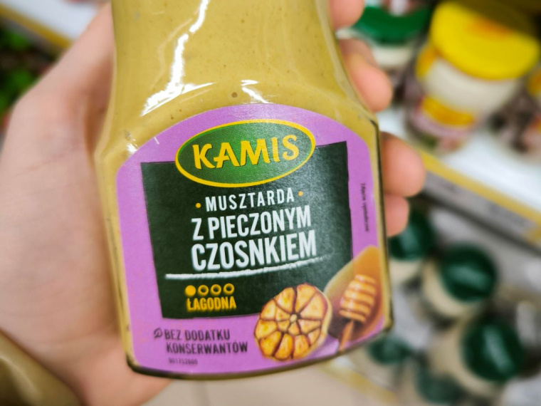 musztarda Kamis z pieczonym czosnkiem