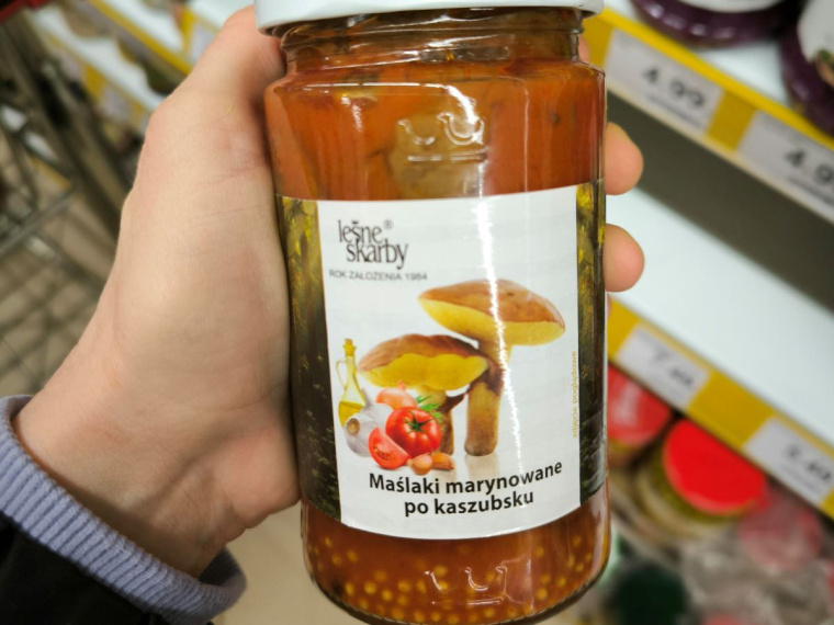 maślaki marynowane po kaszubsku