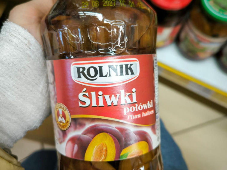 śliwki połówki