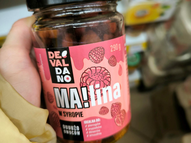 Maliny w syropie Devaldano