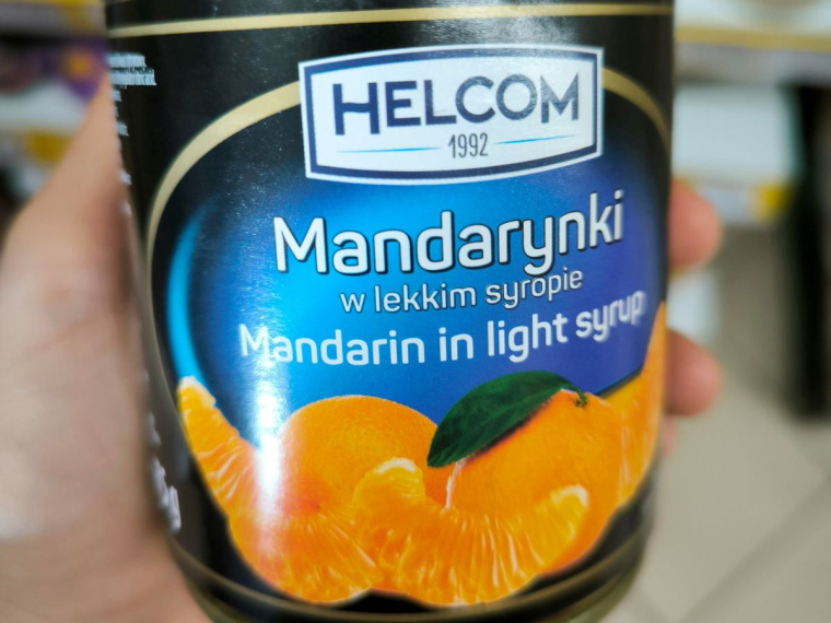 mandarynki z puszki
