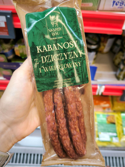 kabanosy z dziczyzną