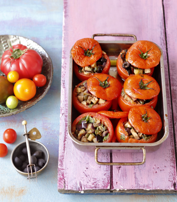 Pomidory faszerowane bakłażanami