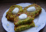 Placki z cukinią z dodatkiem mięsa