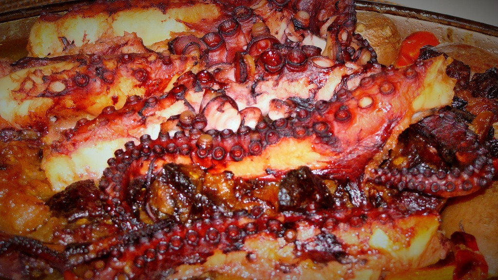 Pieczona ośmiornica
