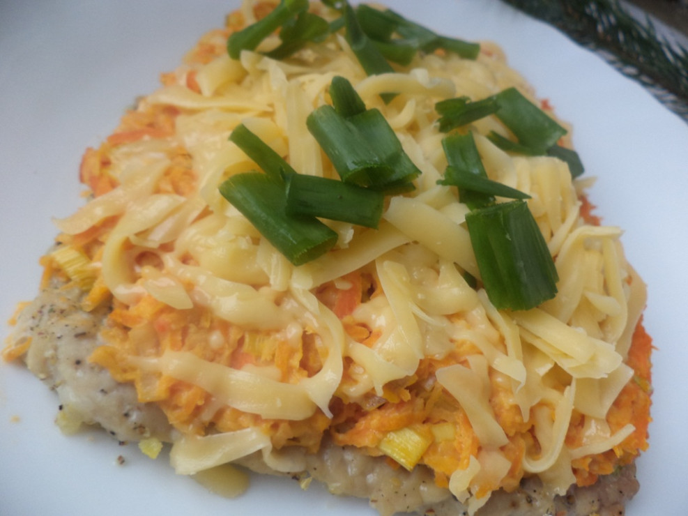 Zapiekany schab pod kołderką jarzynową