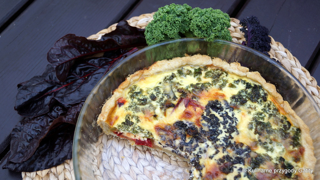 Kisz, czyli tarta  z jarmużem i Mangoldem