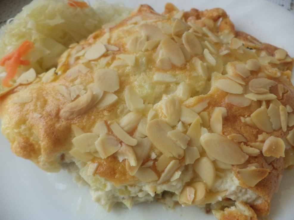 Dorsz pod pyszną migdałową kołderką