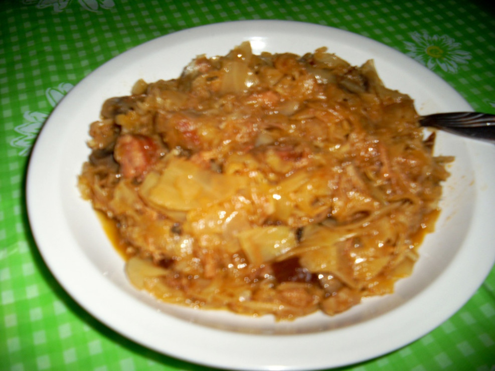 Bigos "po mojemu" z  piekarnika