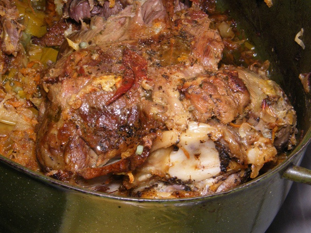 Baranina duszona z ziołami