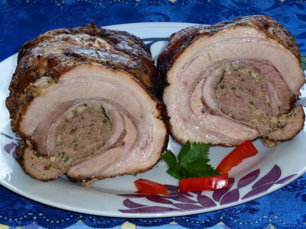 Boczek faszerowany wg mojej mamy