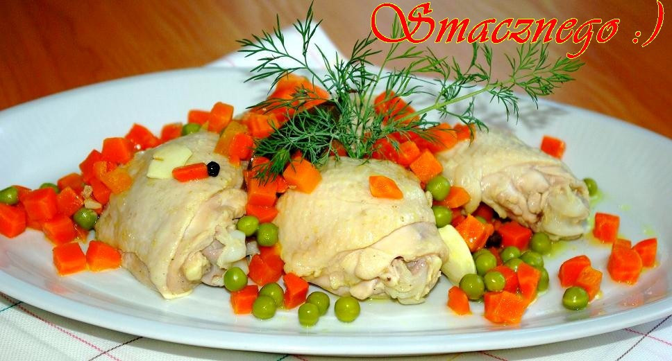 Gotowane udka z warzywami :-)