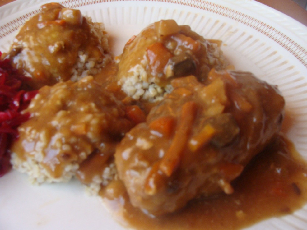 Zraziki w sosie myśliwskim