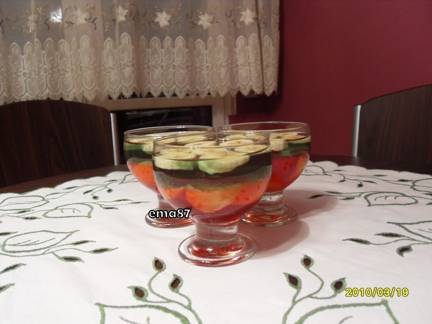 Dwukolorowe galaretki