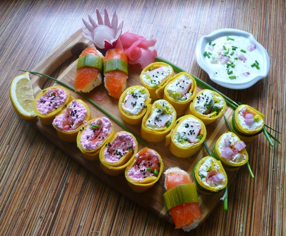 Sushi naleśnikowe:)