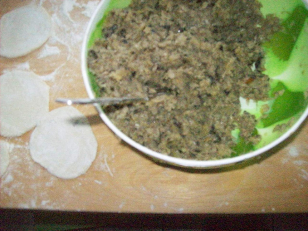 Farsz z grzybów suszonych