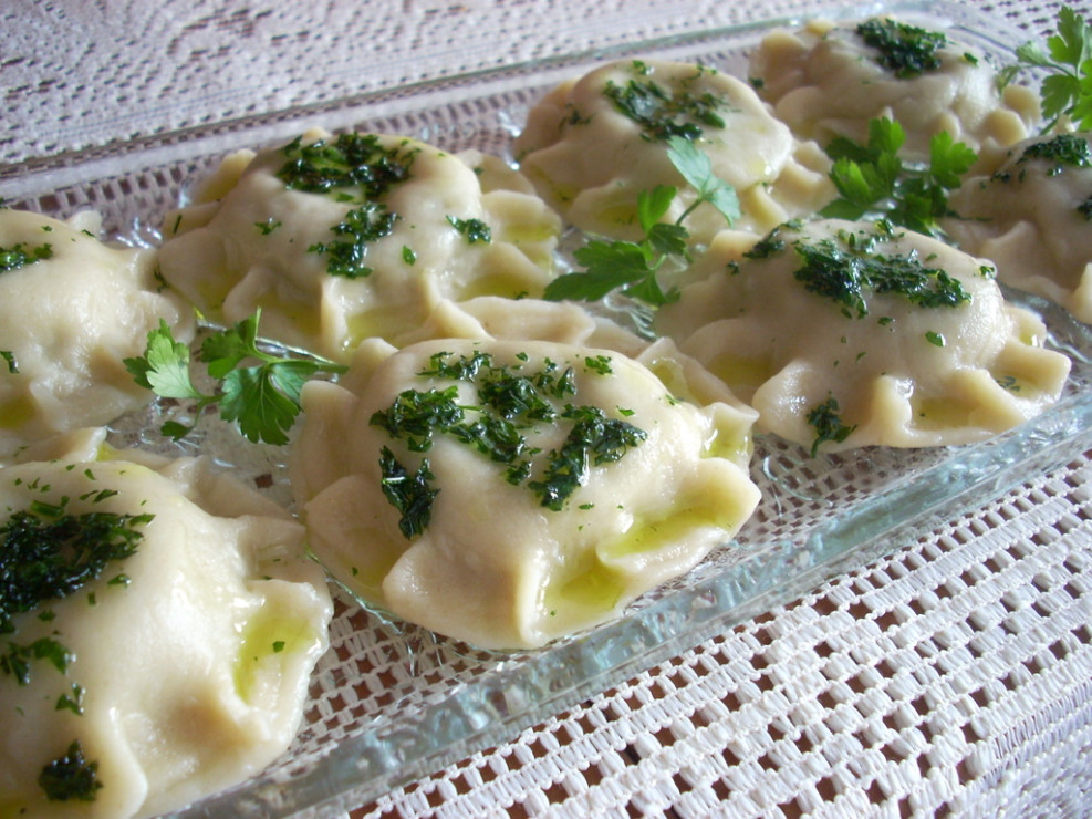 Postne pierożki z gąskami