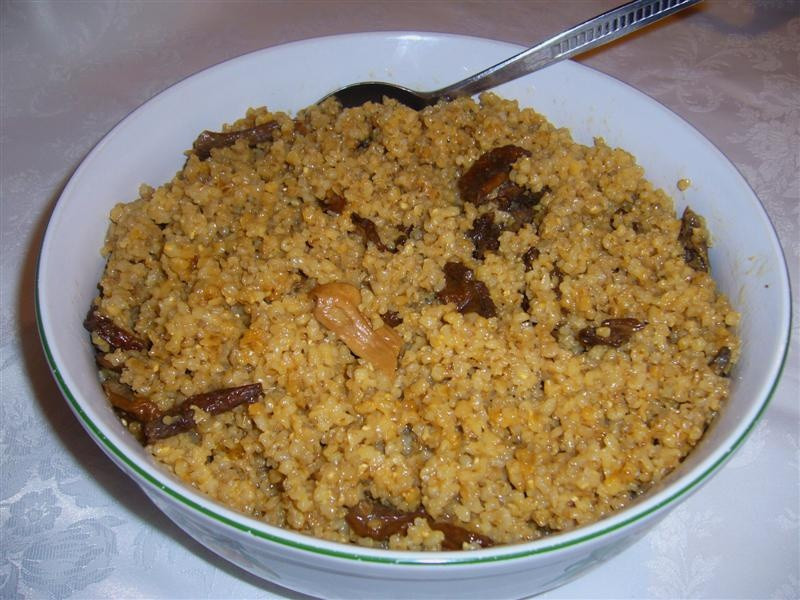 Kasza wigilijna z grzybami bardzo prosta