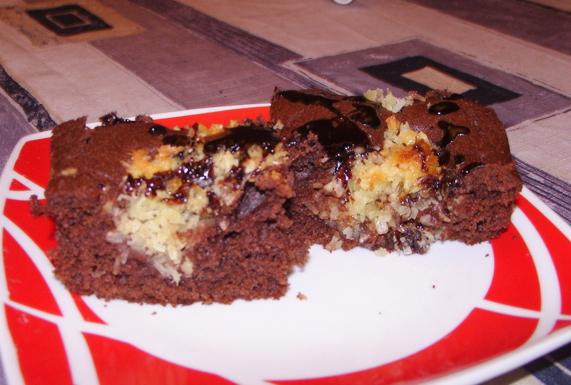 Czekoladowe z kokosem