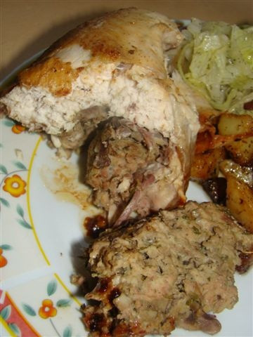 Kurczak faszerowany wątróbką