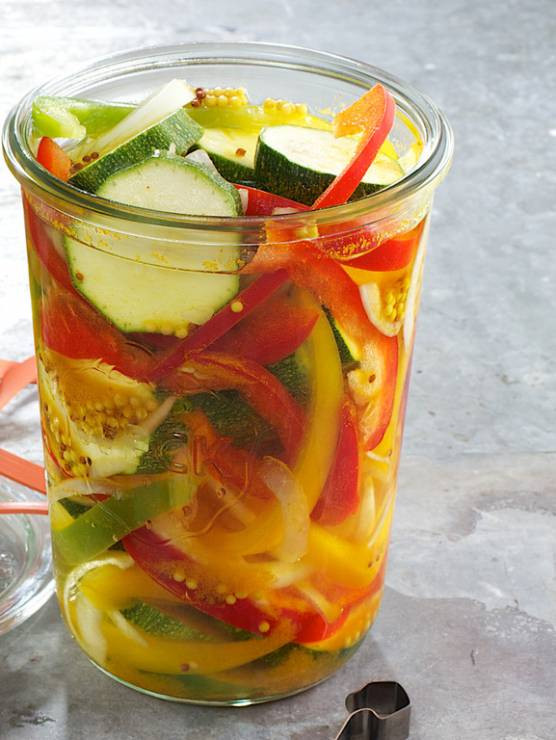 Słodko-kwaśna cukinia z papryką