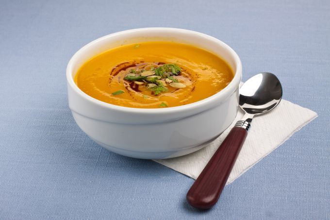 Zupa z dyni z dżemem