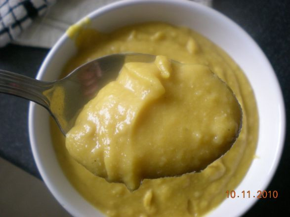 Zupa z dyni z masłem orzechowym