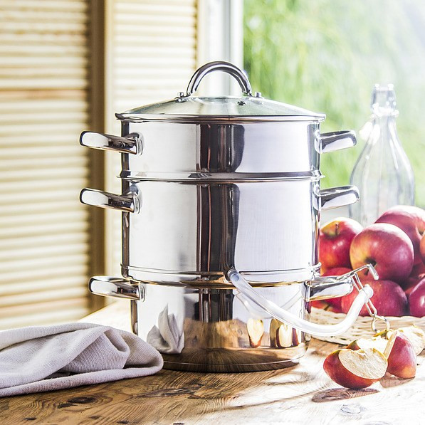 Sokownik parowy ze stali nierdzewnej 5 litrów